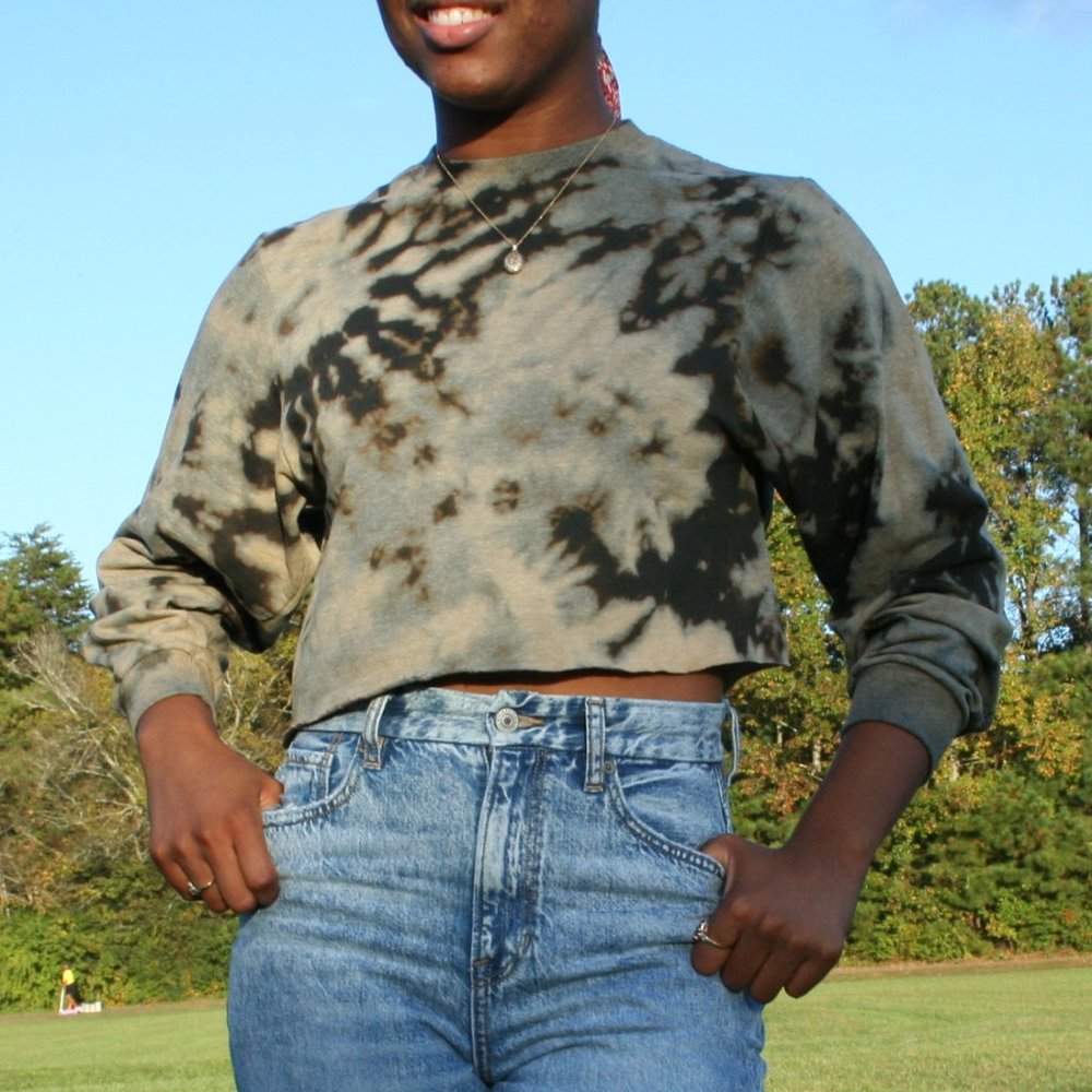 Retro Jerzees Tie Dye Long Sleeve Tee